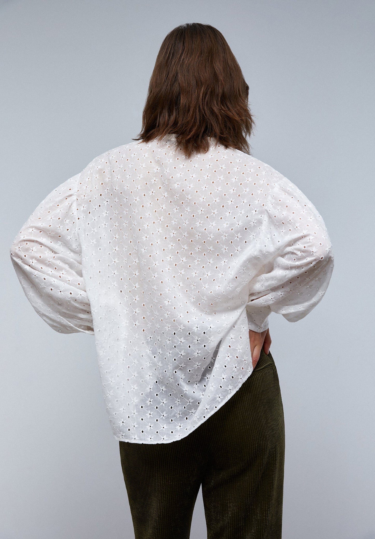 BLOUSE WITH SWISS EMBROIDERY