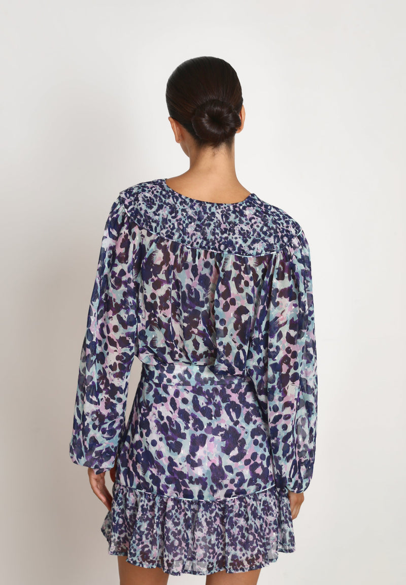 ANIMAL PRINT BLOUSE