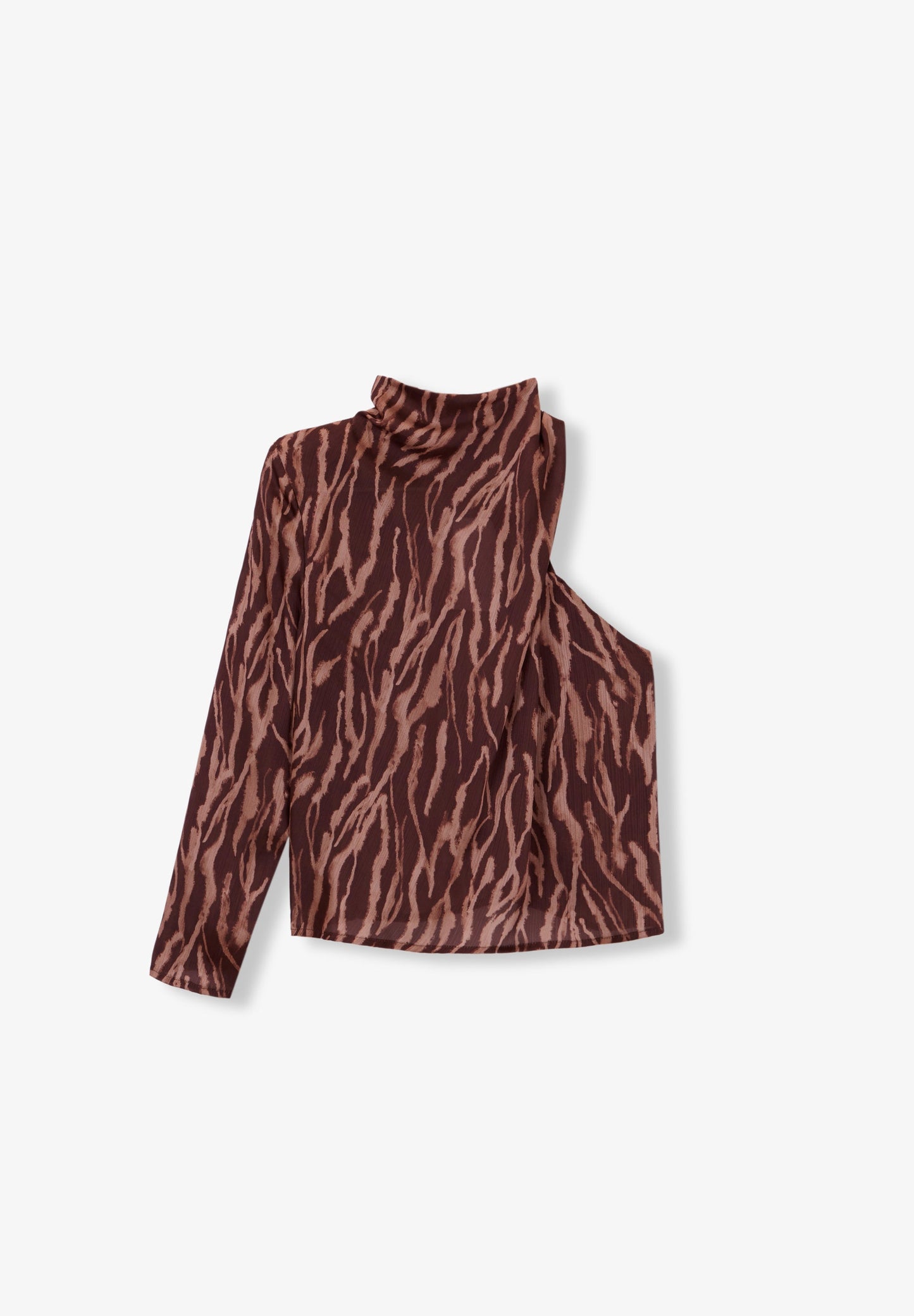 ASYMMETRIC ZEBRA BLOUSE