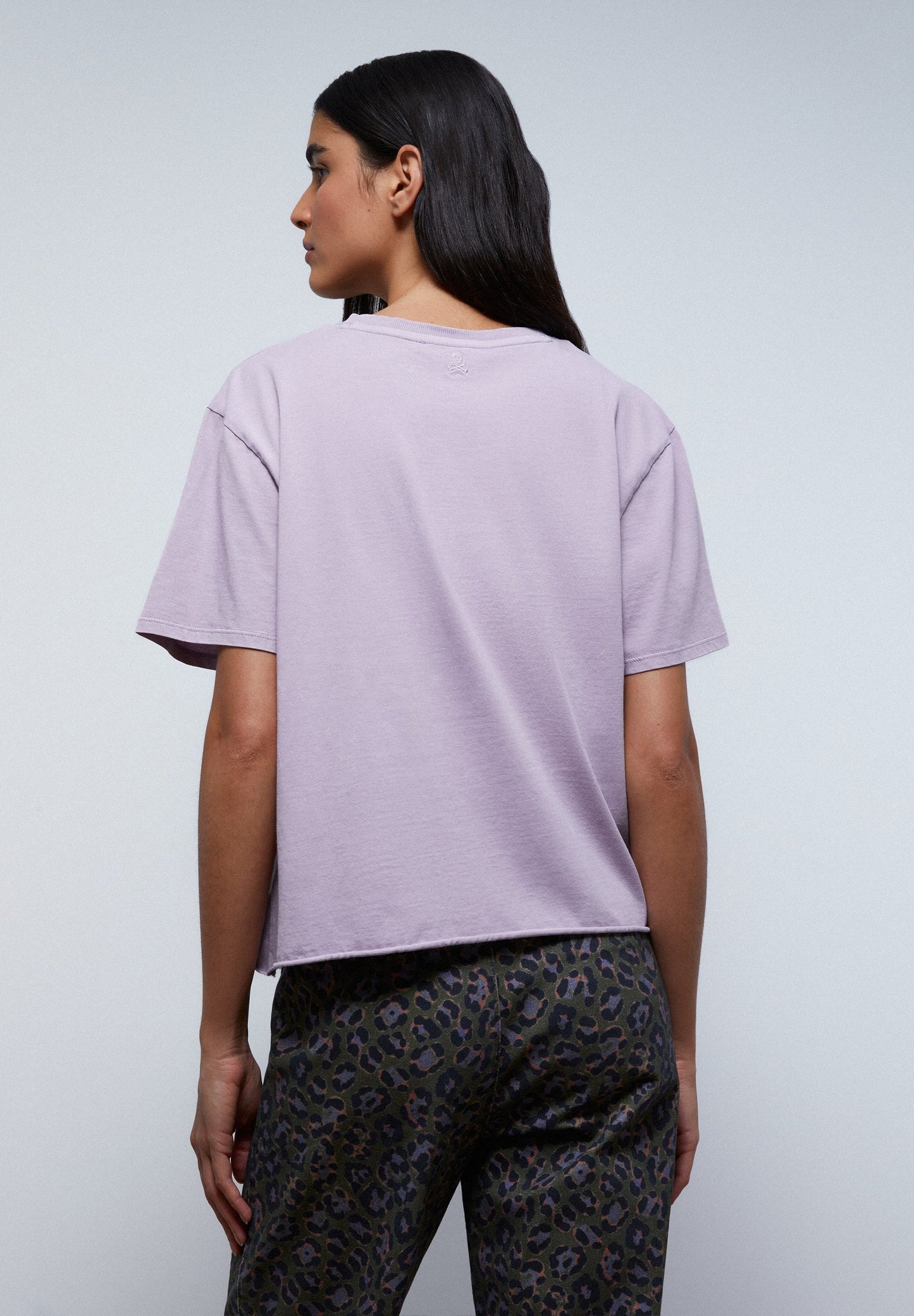 FADED T-SHIRT WITH SIDE PLEAT
