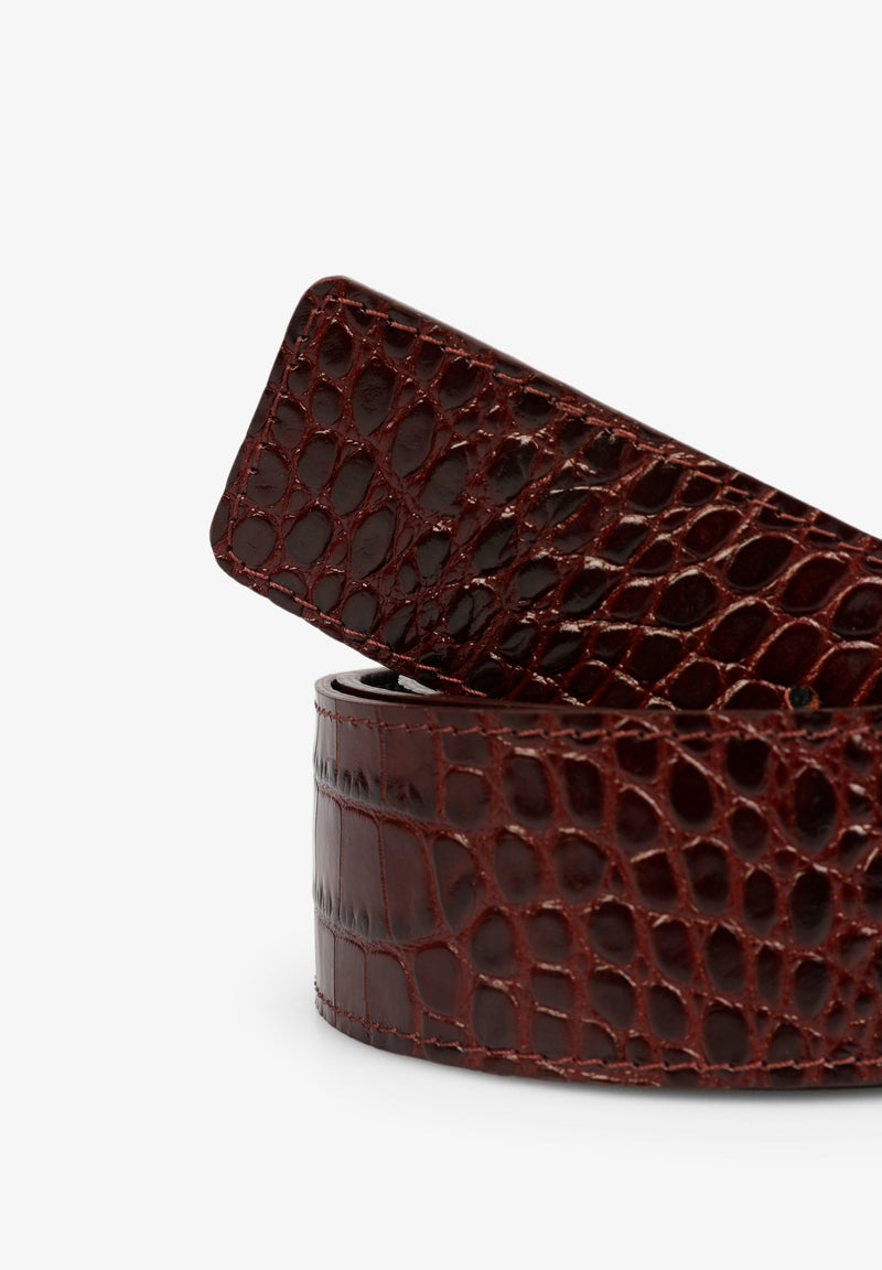 REVERSIBLE BELT WITH SKULL