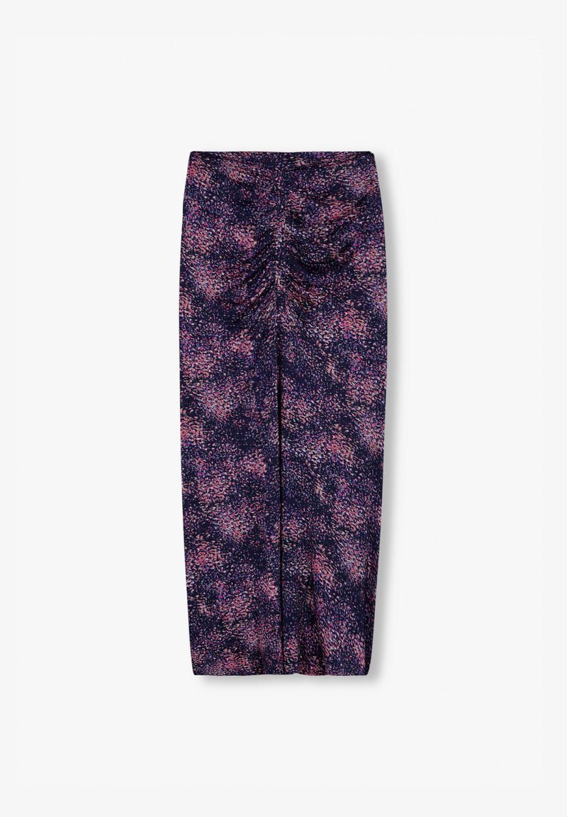 DRAPED MIDI SKIRT
