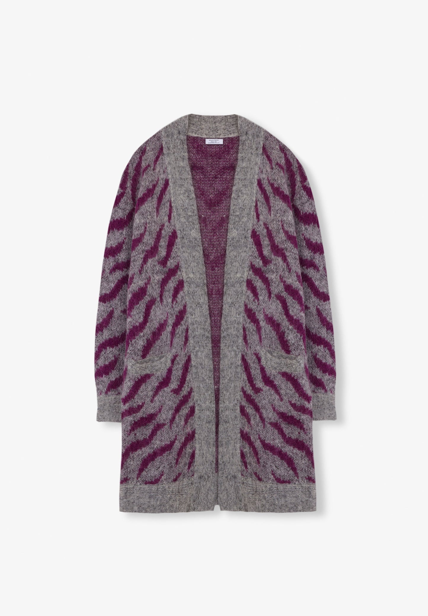 ANIMAL PRINT KNIT CARDIGAN