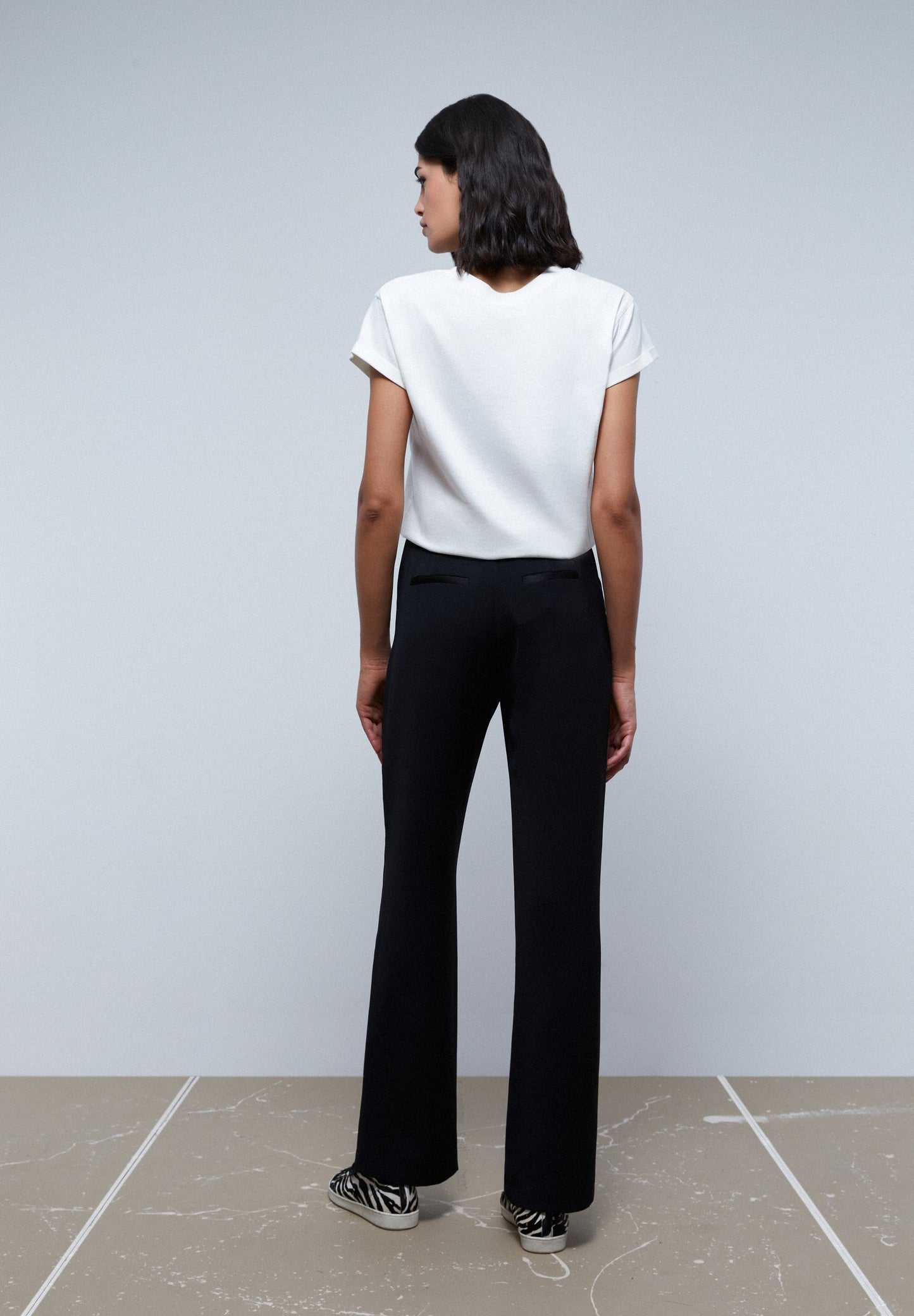WIDE LEG TUXEDO-STYLE TROUSERS