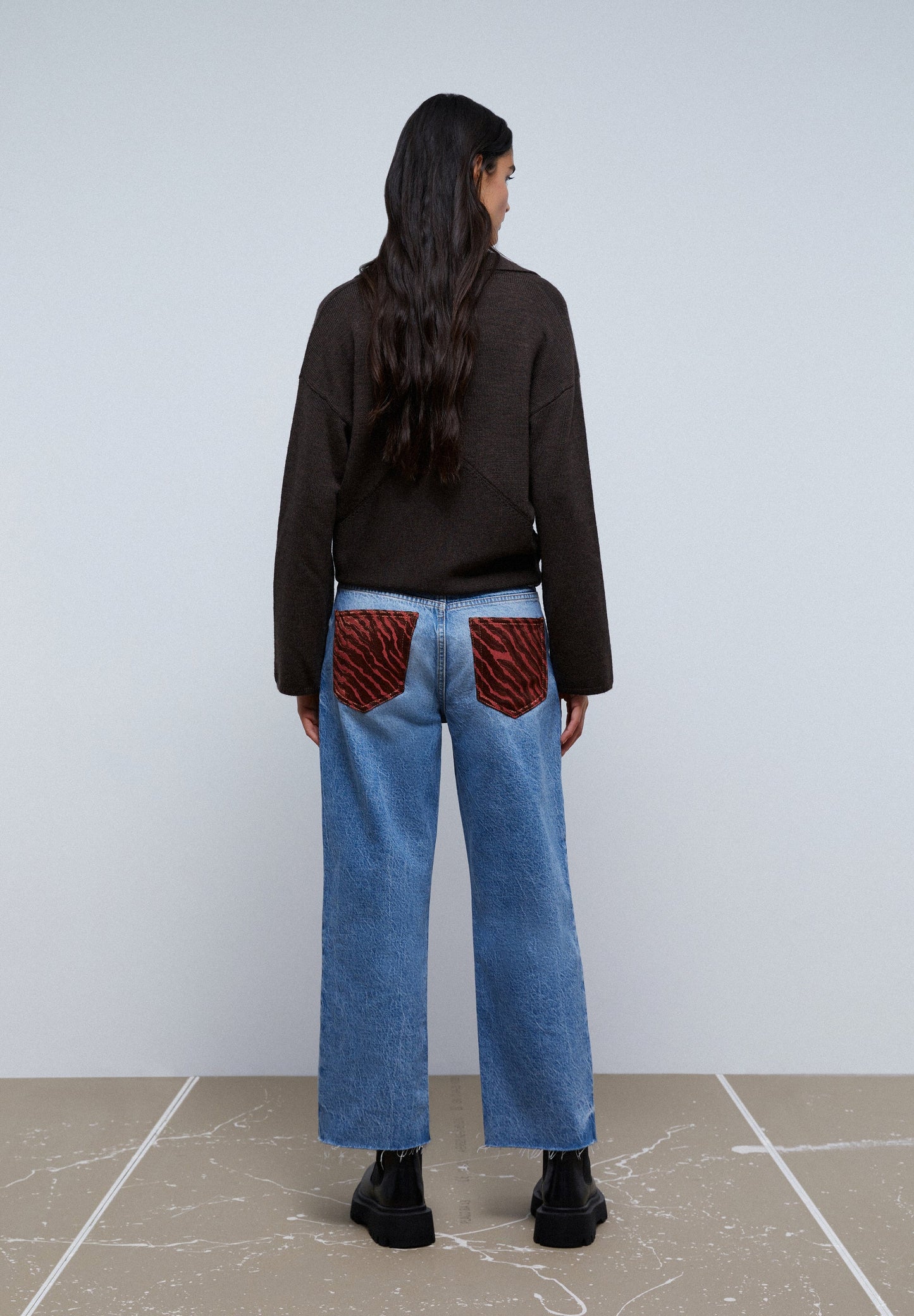 JEANS WITH ZEBRA PRINT