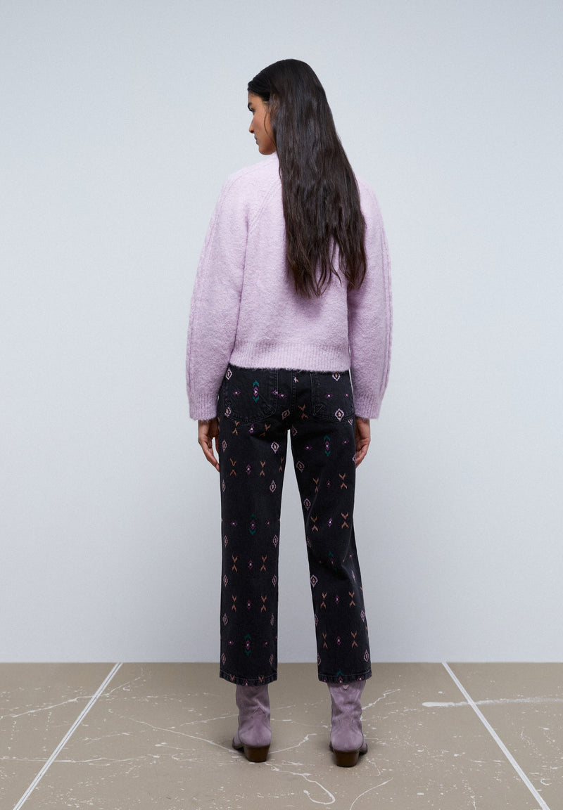 ETHNIC EMBROIDERED JEANS