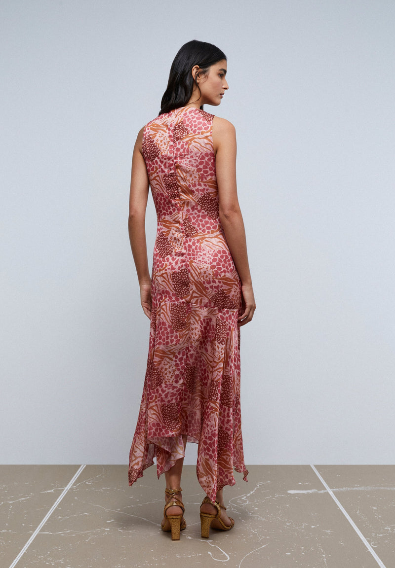 ANIMAL PRINT A-LINE DRESS