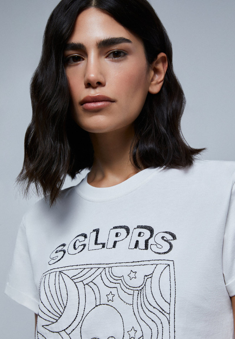 EMBROIDERED PICTURE T-SHIRT