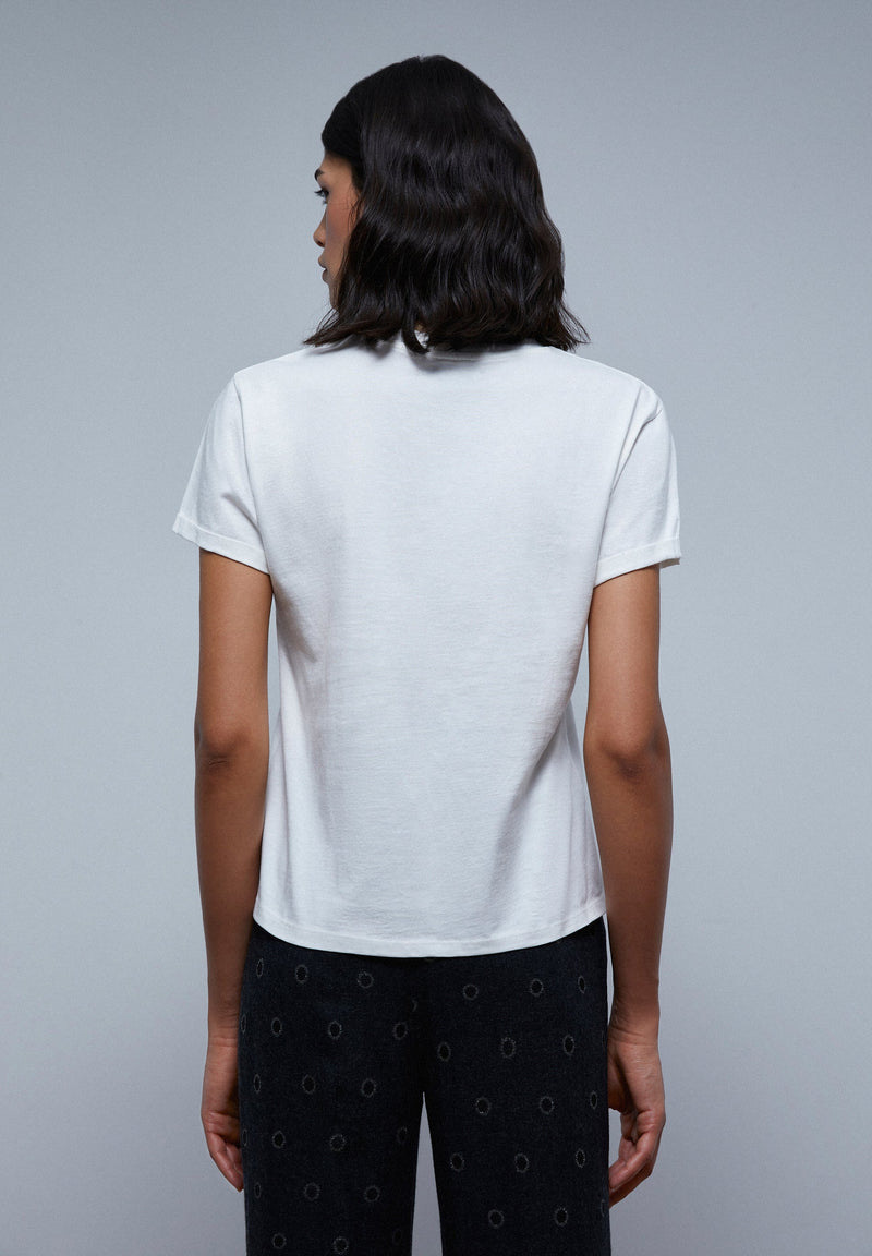 EMBROIDERED PICTURE T-SHIRT