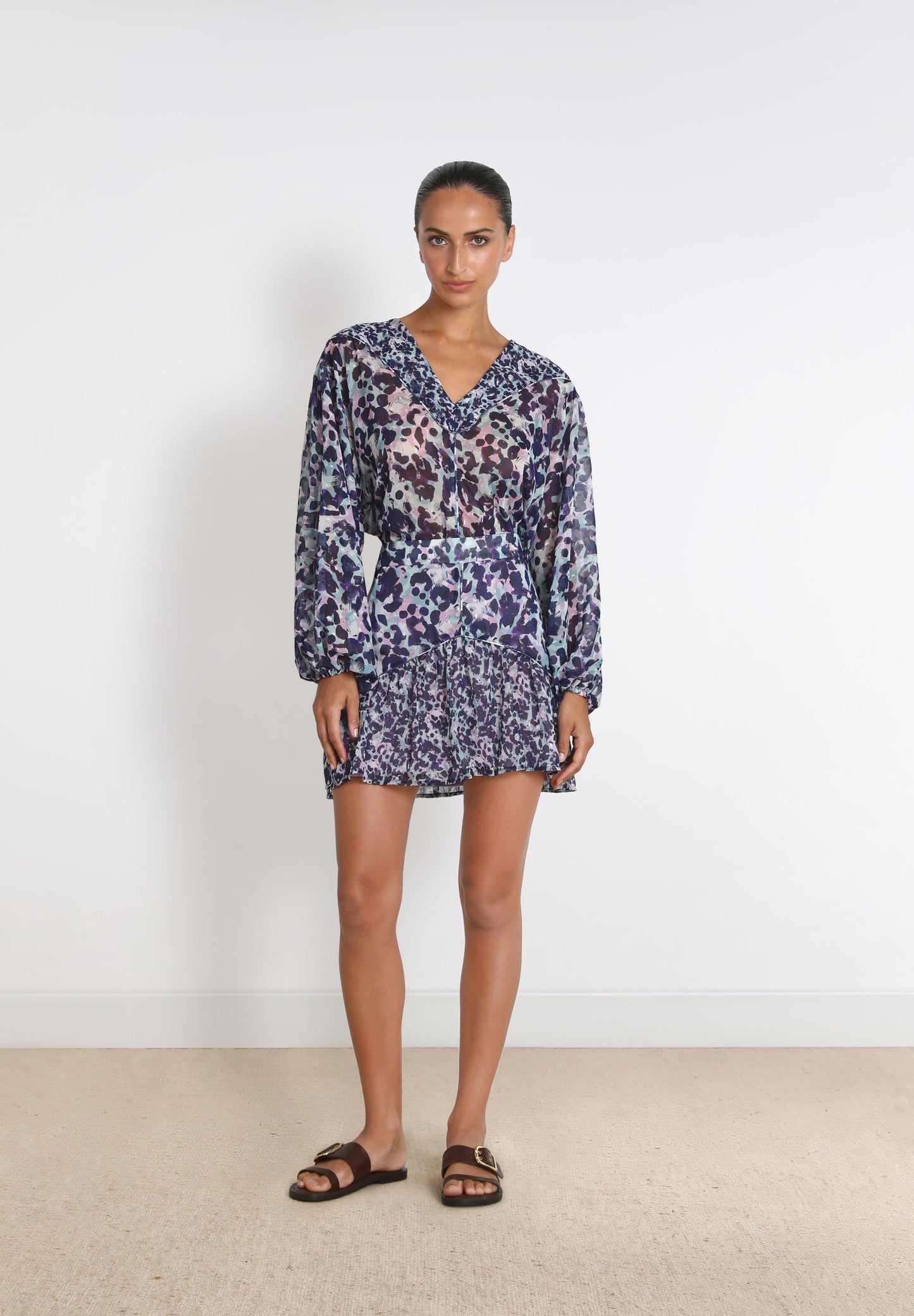 ANIMAL PRINT MINI SKIRT