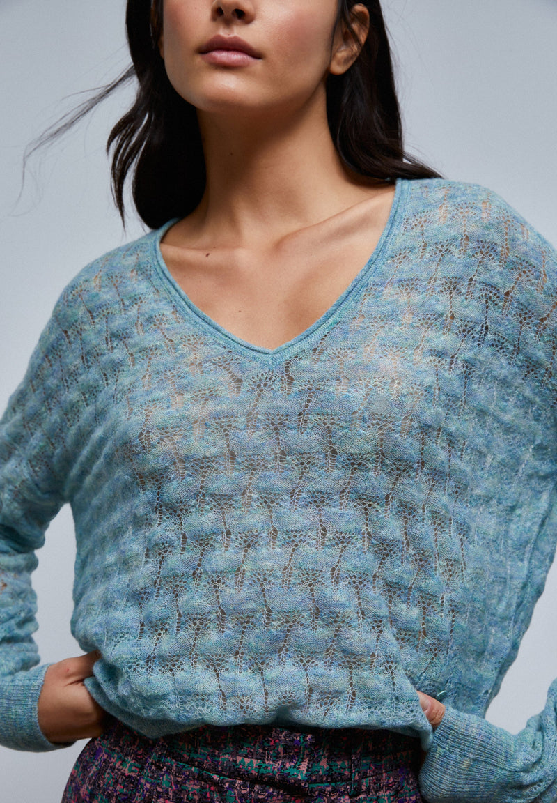 OPEN KNIT SWEATER