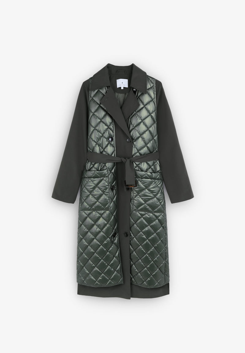 DETACHABLE WAISTCOAT TRENCH COAT