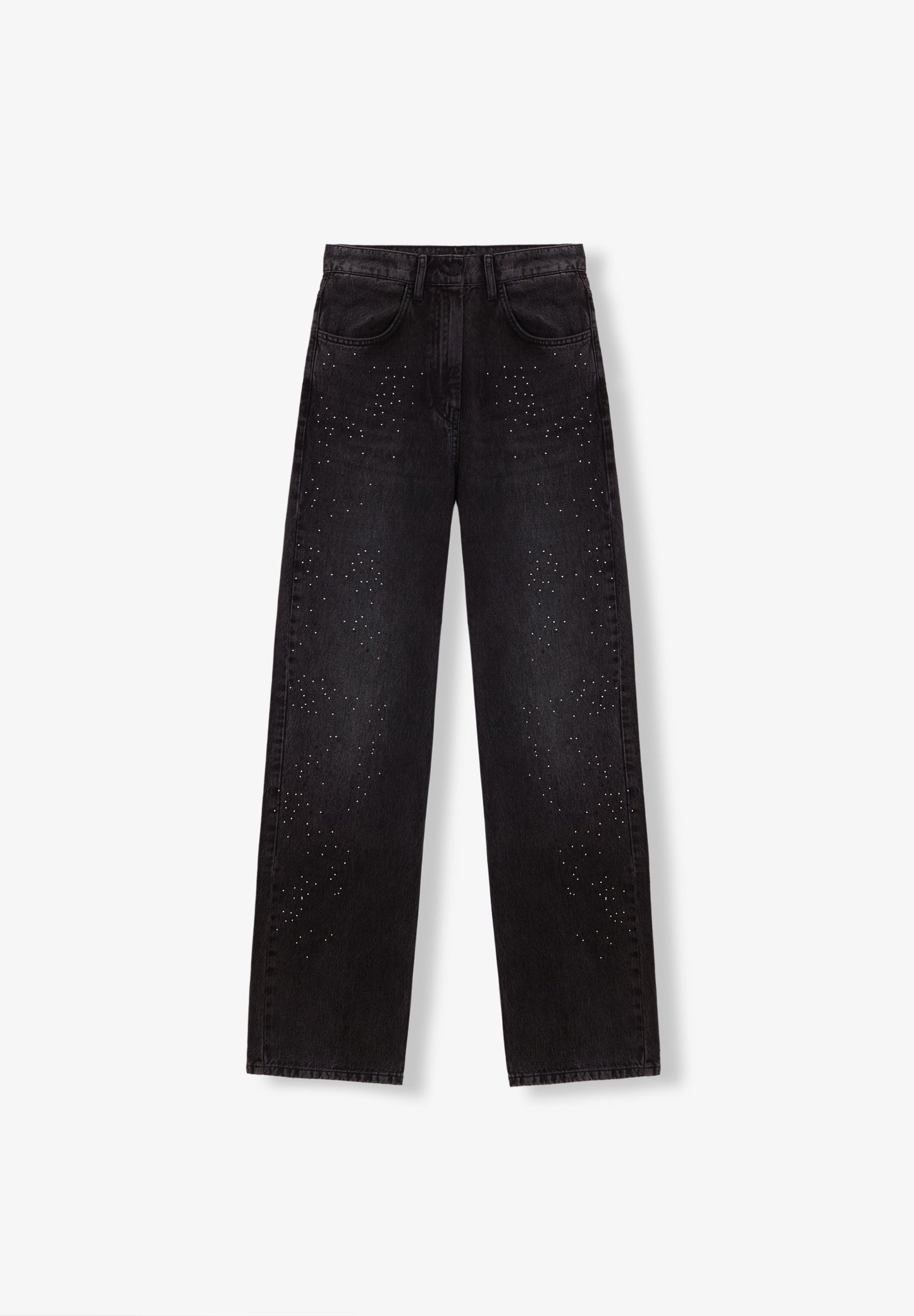 WIDE LEG JEANS WITH GLITTER