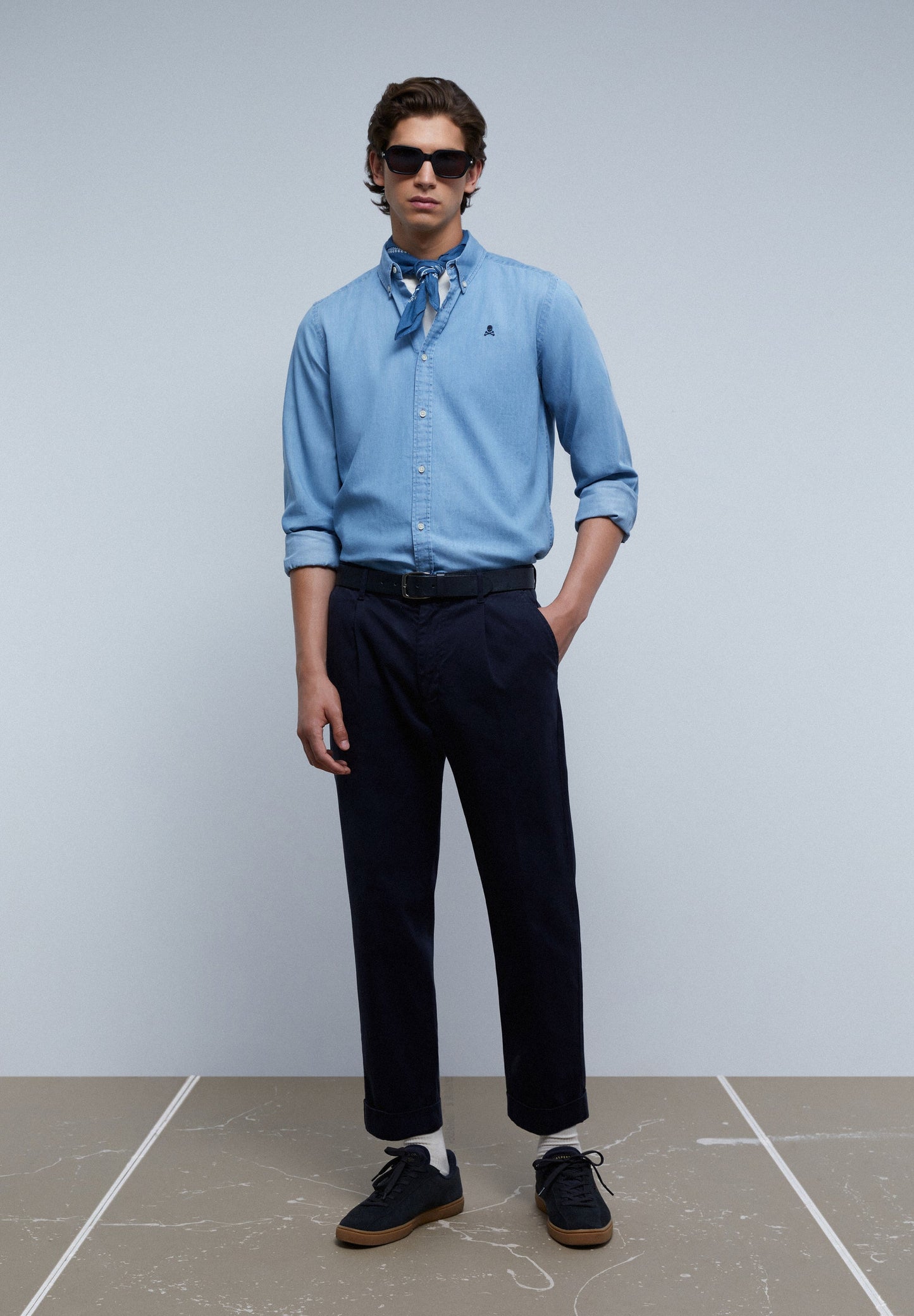 DENIM SHIRT WITH BUTTONS