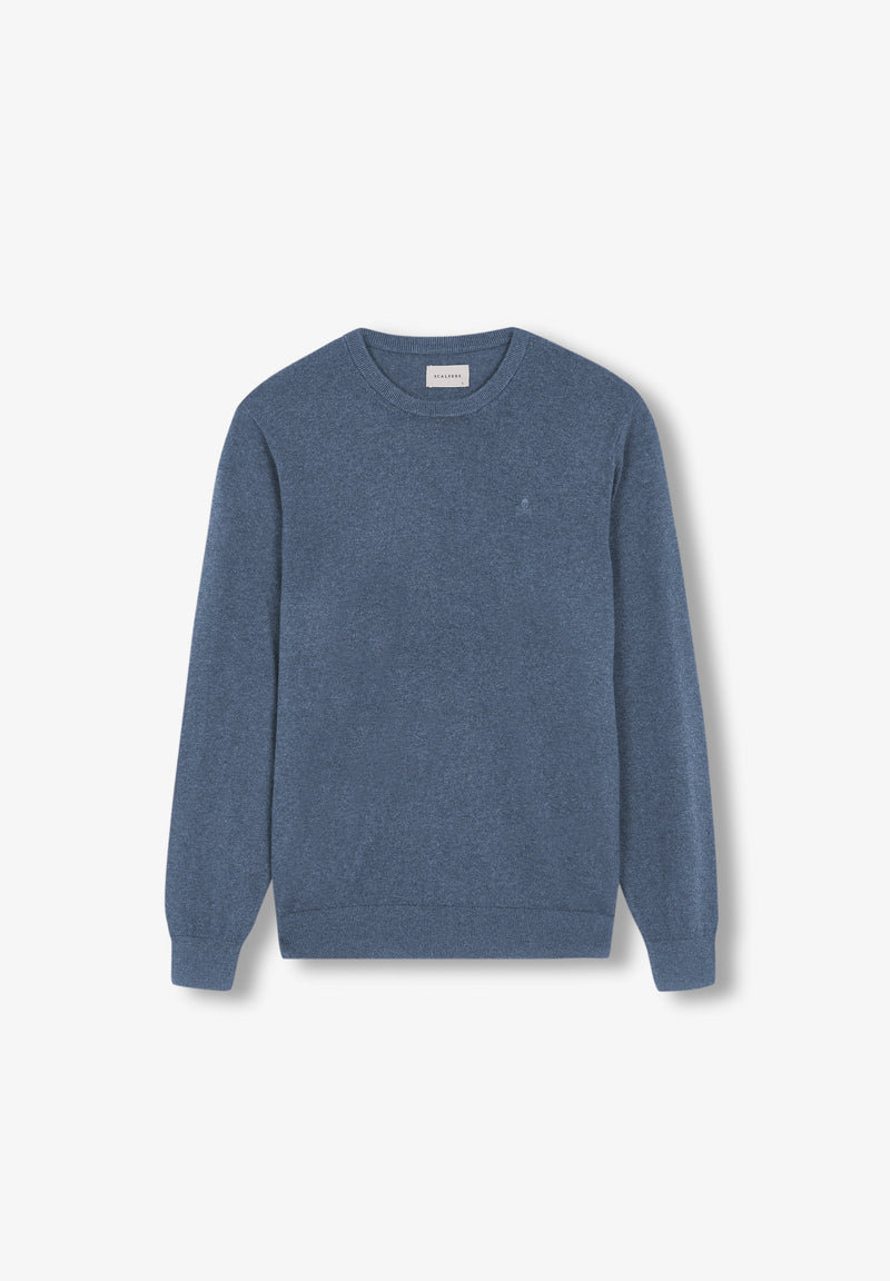 ROUND NECK SWEATER WITH SKULL
