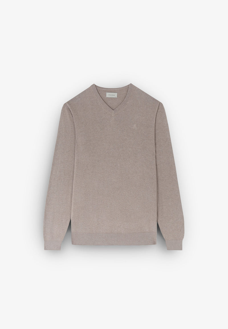 V-NECK SWEATER WITH SKULL