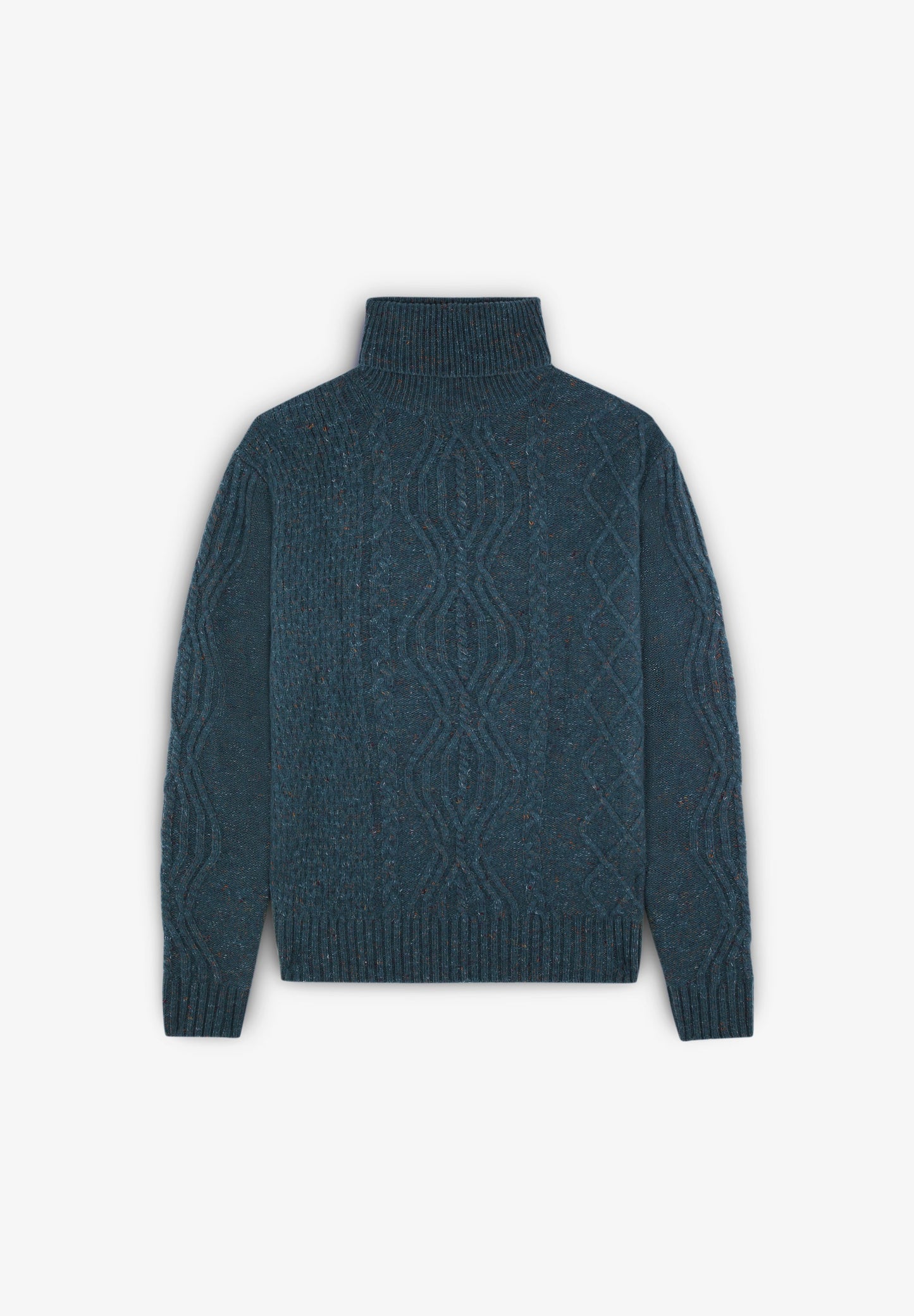 MERINO WOOL TURN-DOWN COLLAR SWEATER