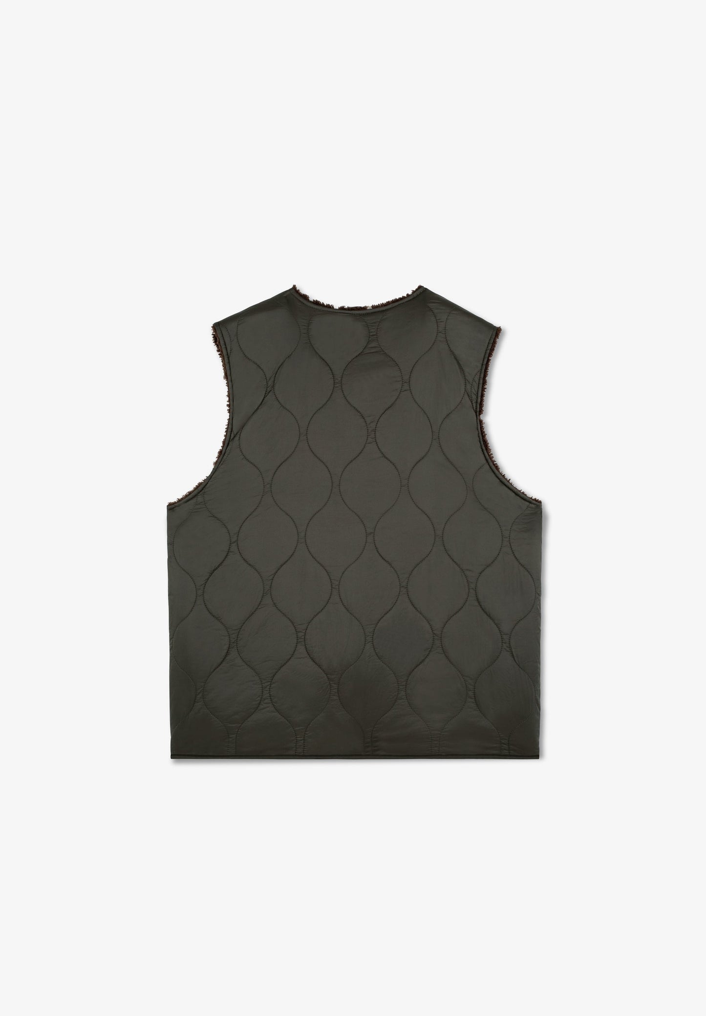 PREMIUM PUFFER VEST WITH SHEARLING LINING