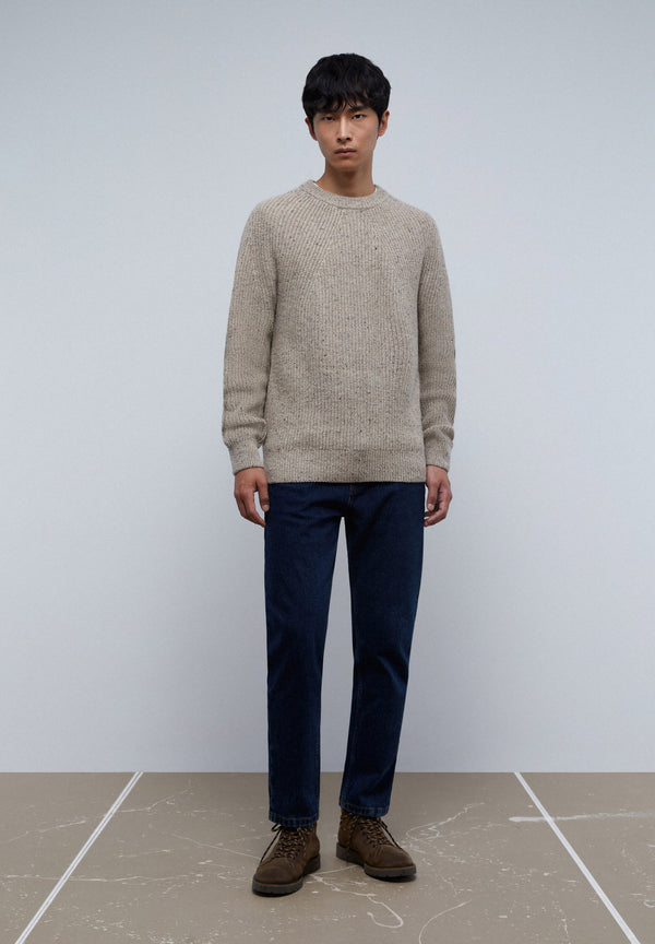 PREMIUM RIBBED SPECKLED SWEATER