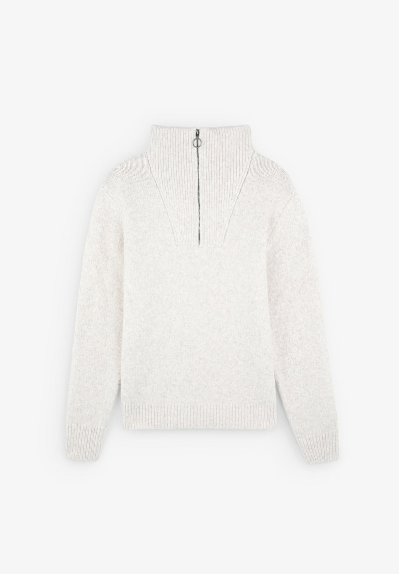 PREMIUM ZIP-NECK SWEATER