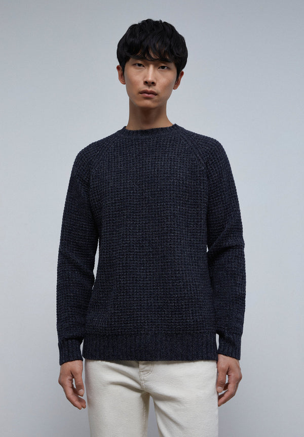 TEXTURED SWEATER WITH RAGLAN SLEEVES