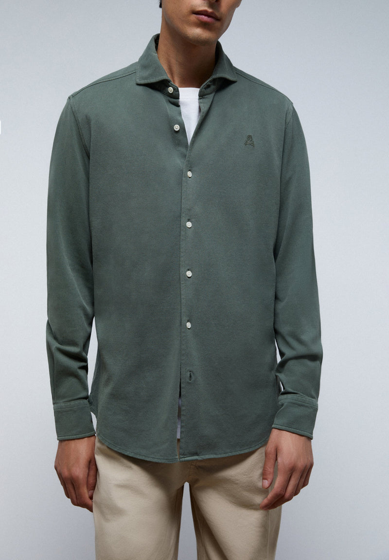 PIQUÉ SHIRT WITH MATCHING SKULL