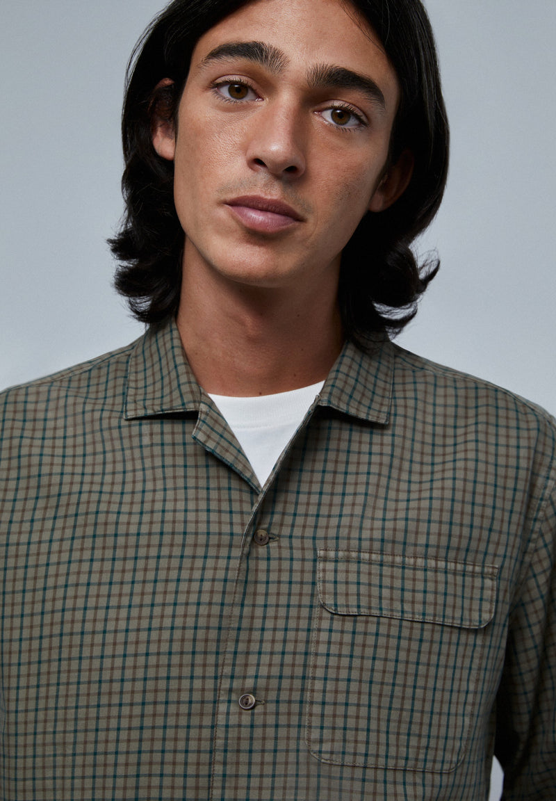 CHECK PYJAMA SHIRT