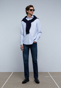 CONTRAST SKULL SHIRT