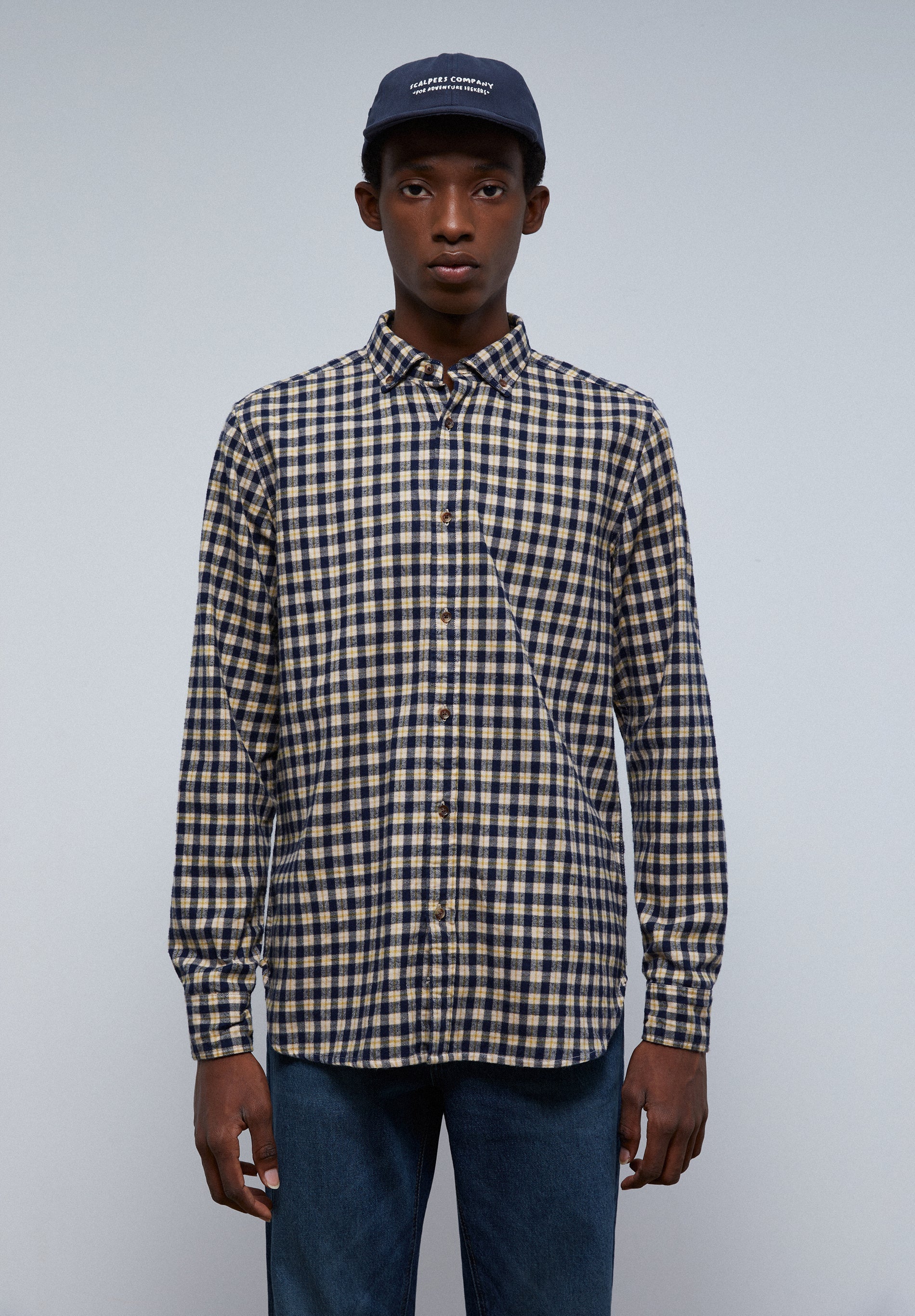 TARTAN SHIRT WITH A BUTTON-DOWN COLLAR