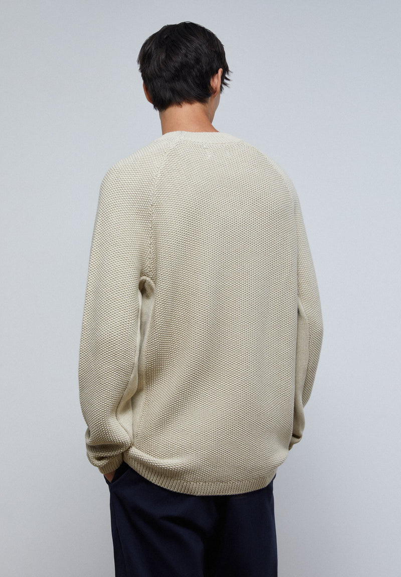 TEXTURED KNIT SWEATER