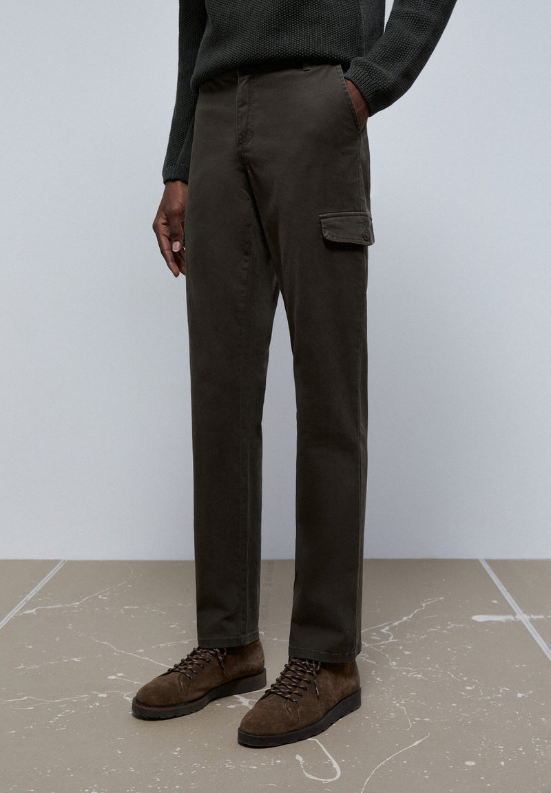 TEXTURED CARGO TROUSERS