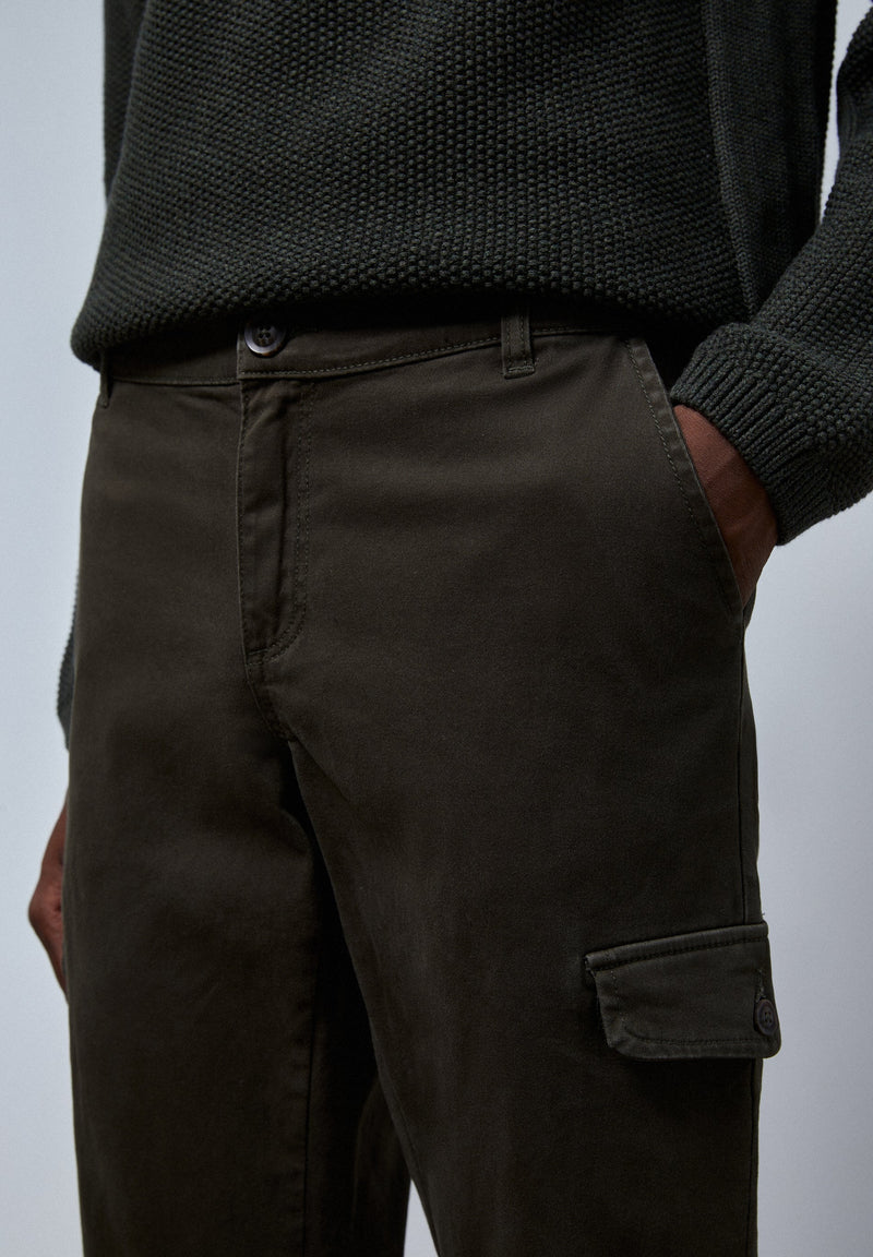 TEXTURED CARGO TROUSERS
