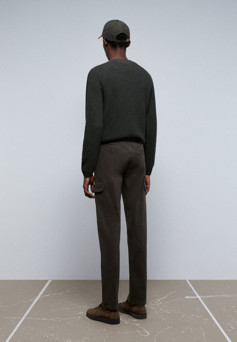 TEXTURED CARGO TROUSERS