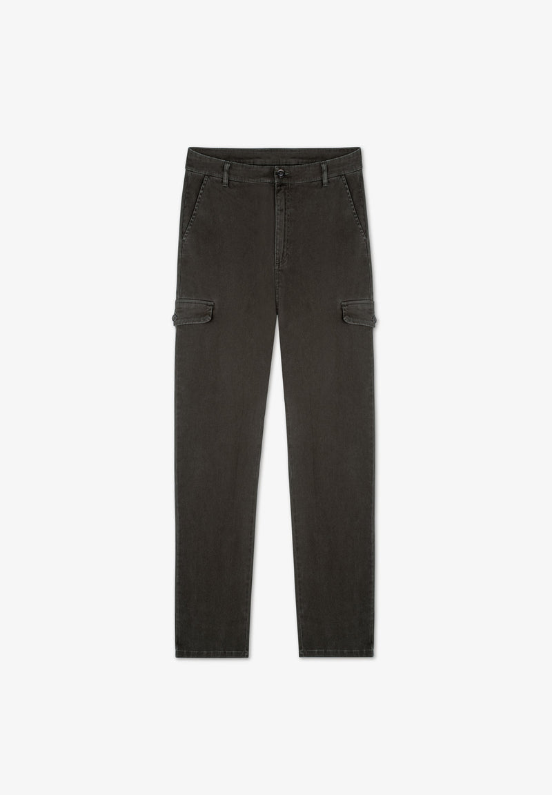 TEXTURED CARGO TROUSERS
