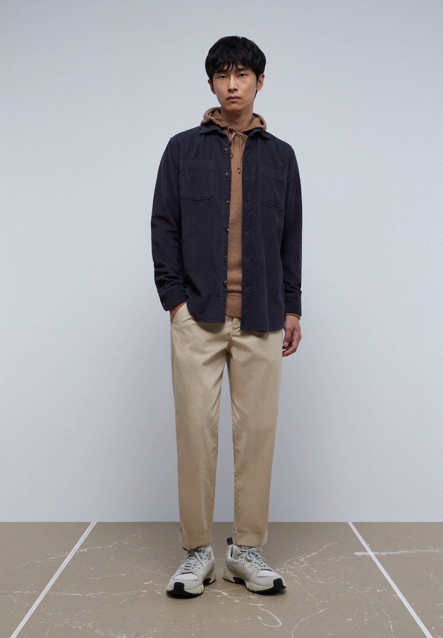 MERINO WOOL SWEATER WITH HOOD