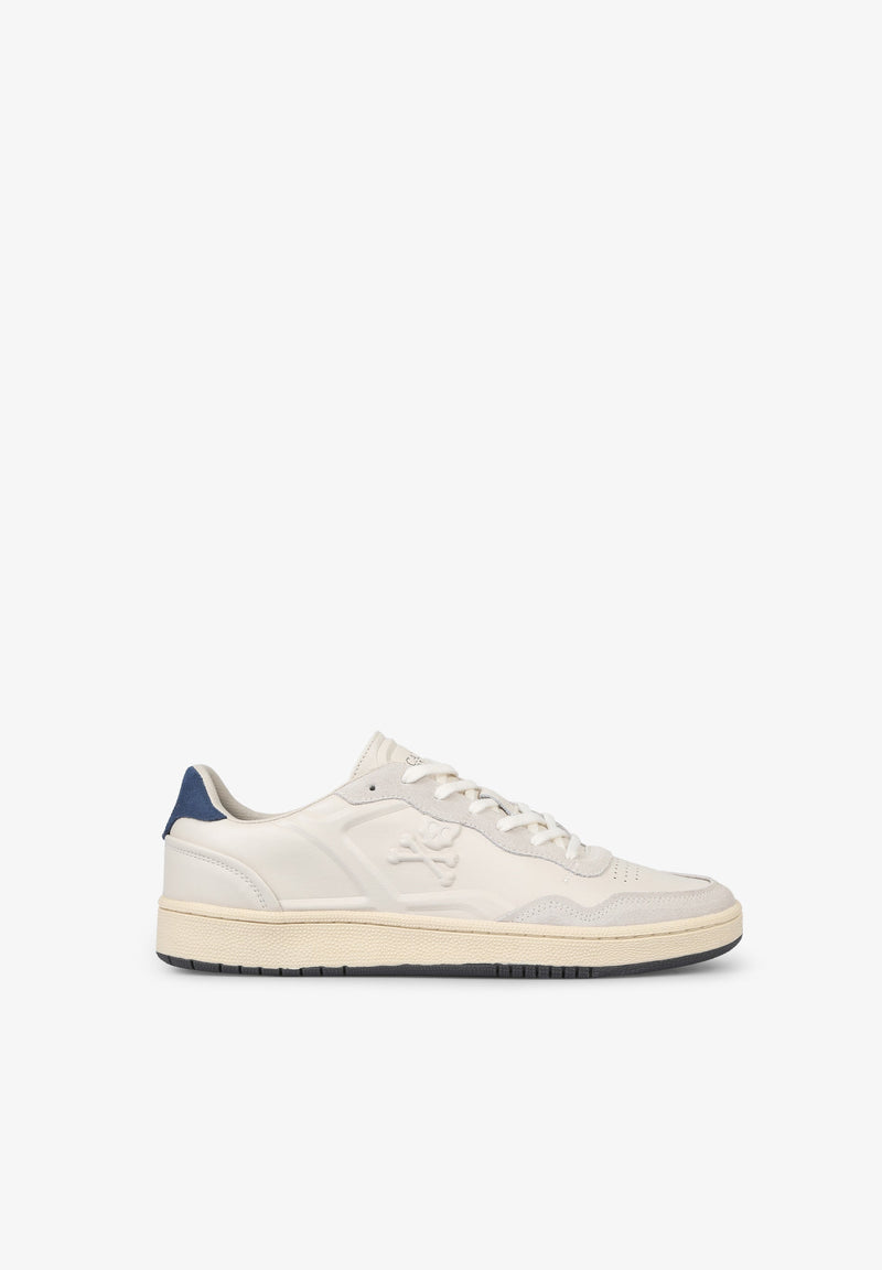 SNEAKERS IN NAPPA LEATHER WITH EMBOSSED DETAIL