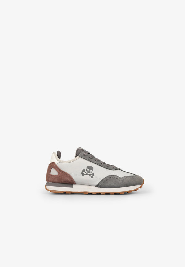 LEATHER AND SUEDE SNEAKERS
