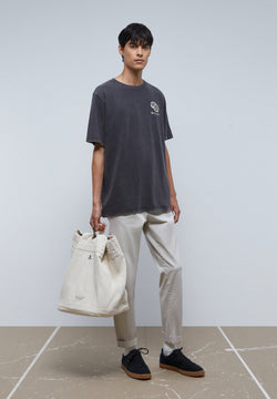 FADED T-SHIRT WITH POKER PRINT