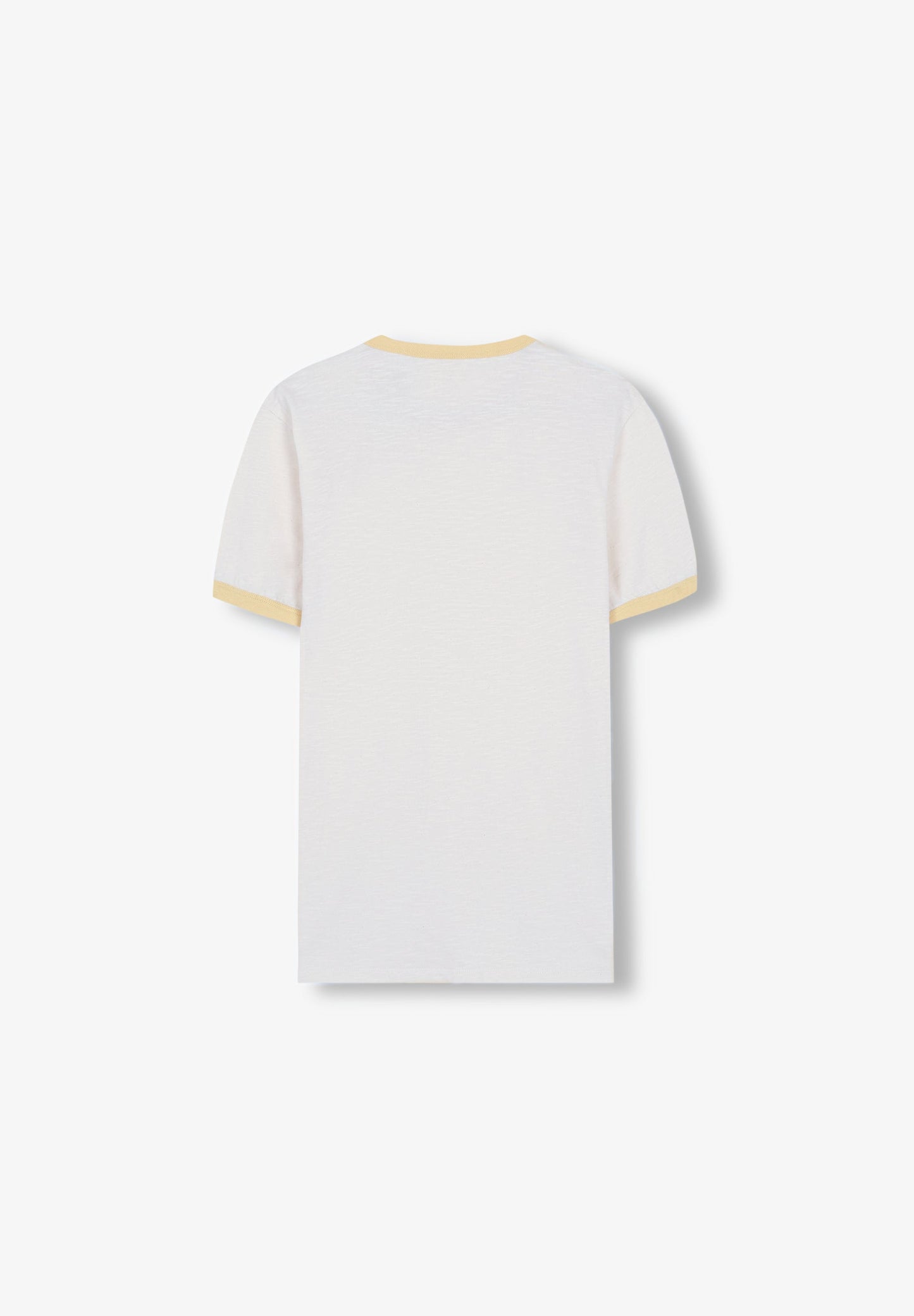 CONTRAST SLUB KNIT T-SHIRT