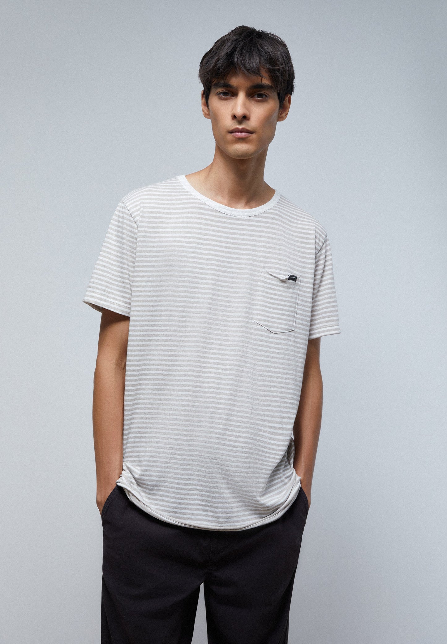 STRIPED T-SHIRT WITH POCKET