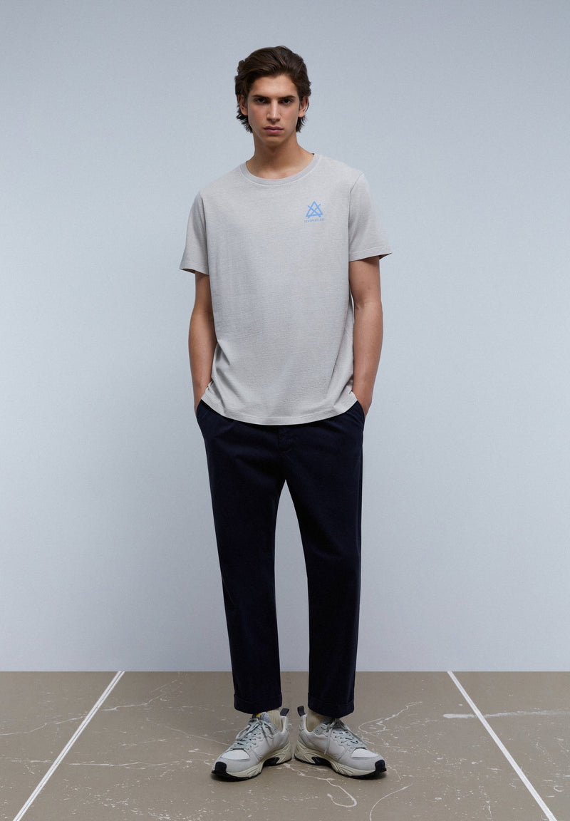 CONTRAST PRINT T-SHIRT