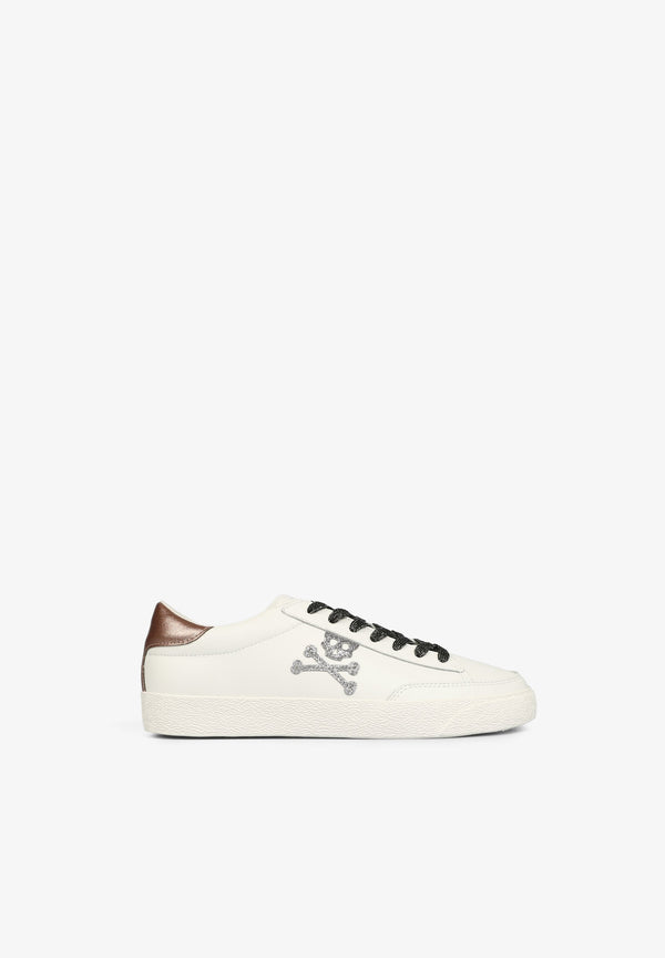 LOW TOP SNEAKERS WITH METALLIC DETAILS