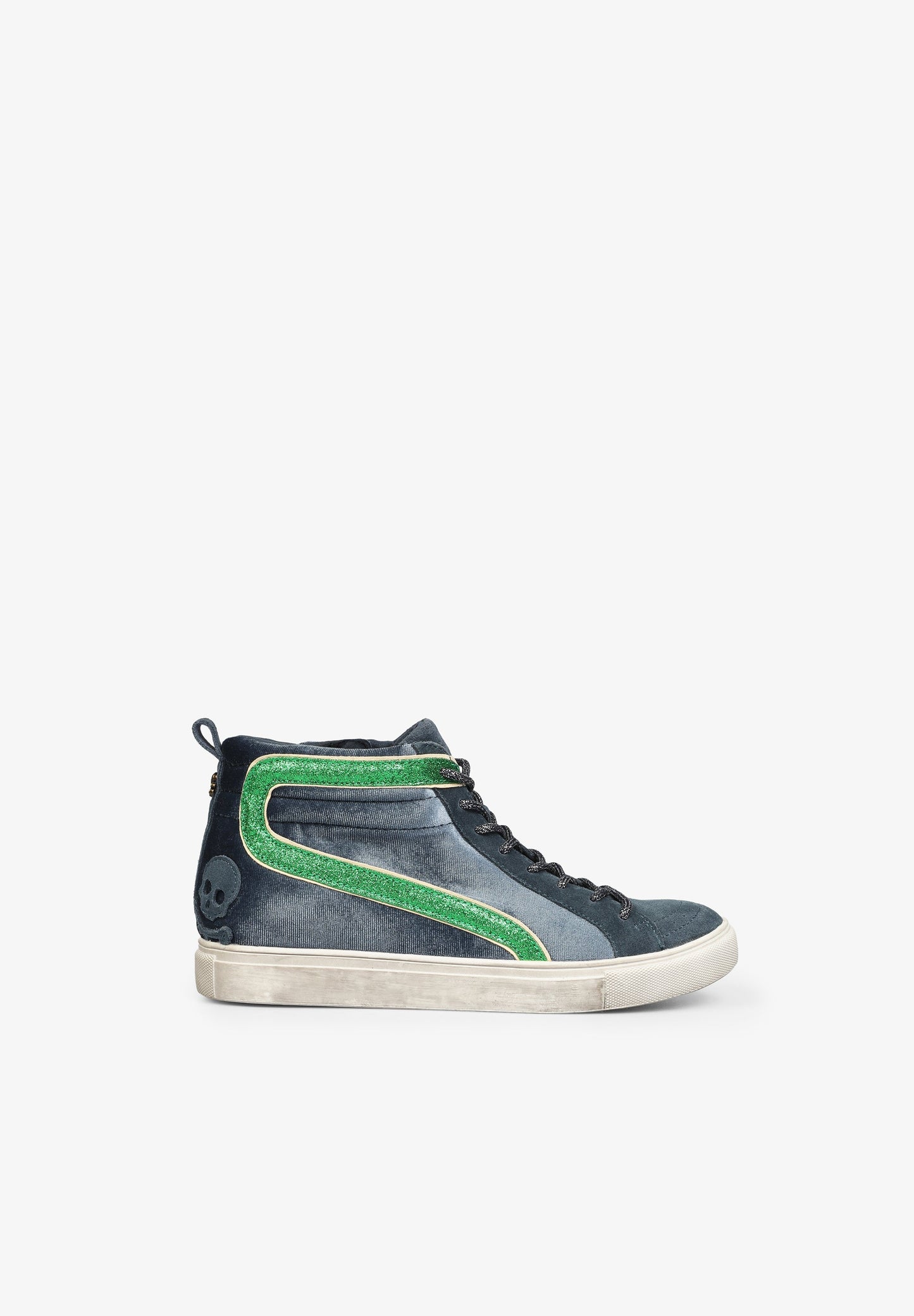HIGH TOP VELVET SNEAKERS