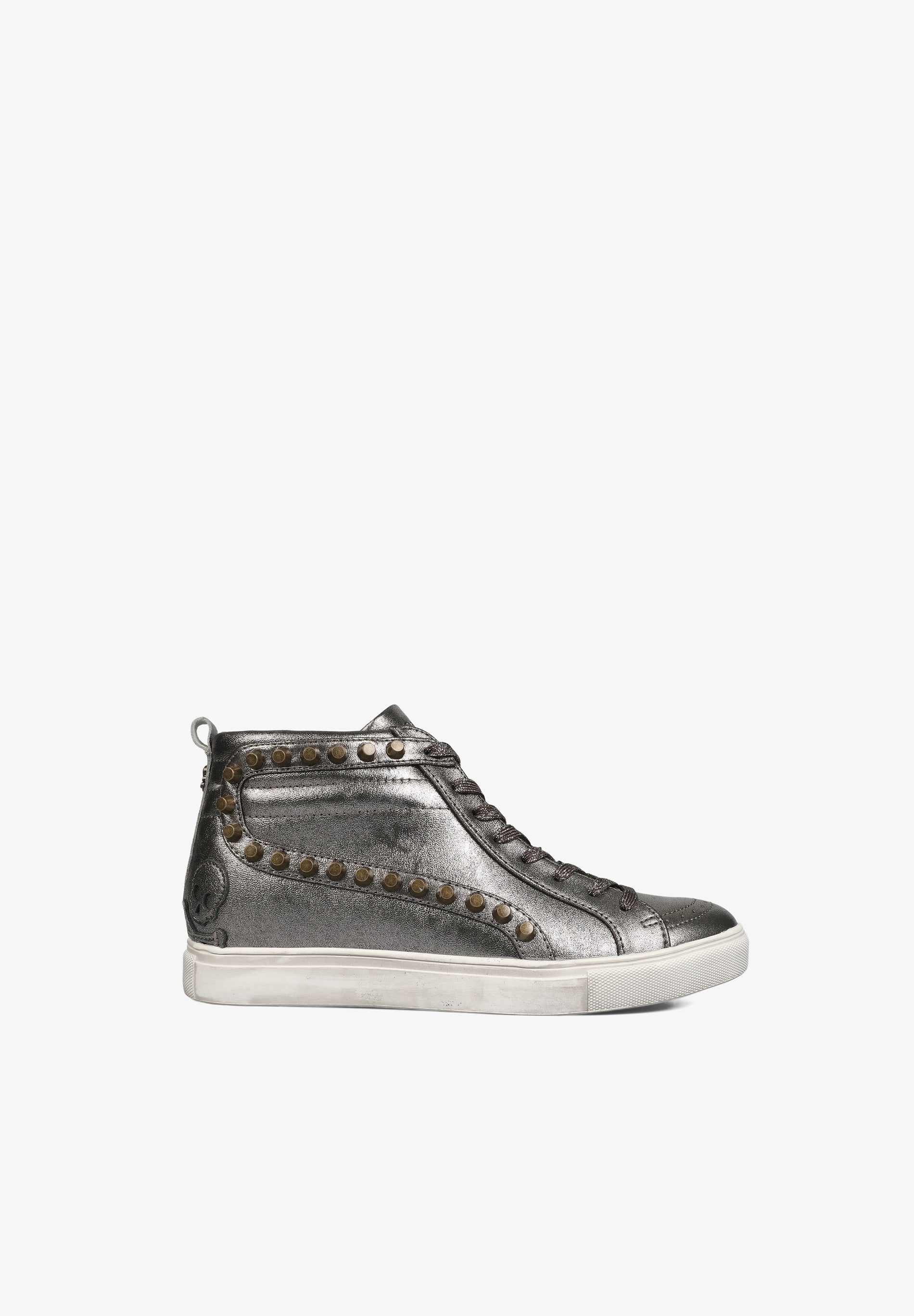 HIGH TOP METALLIC STUDDED SNEAKERS