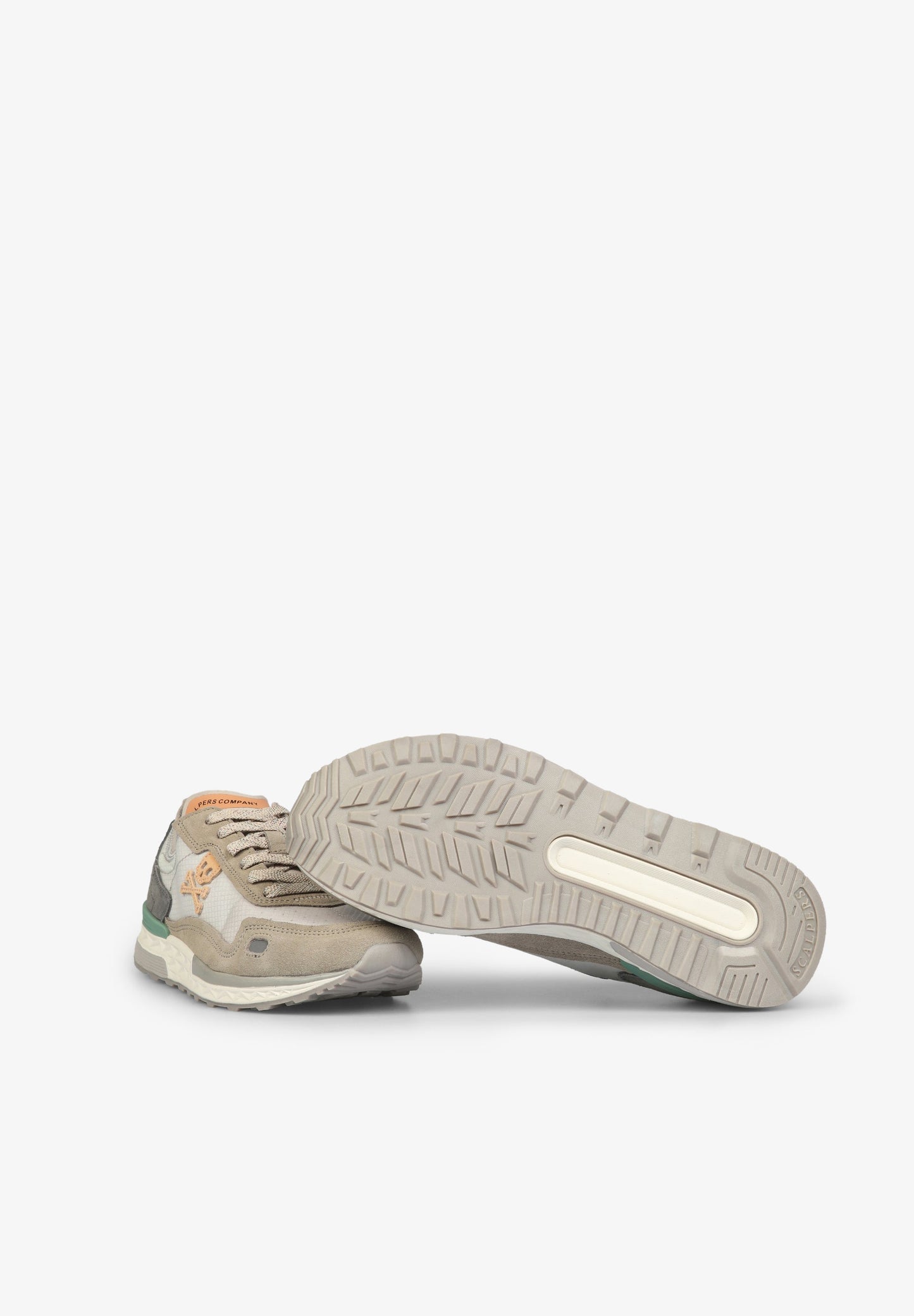 THREE-TONE SUEDE SNEAKERS