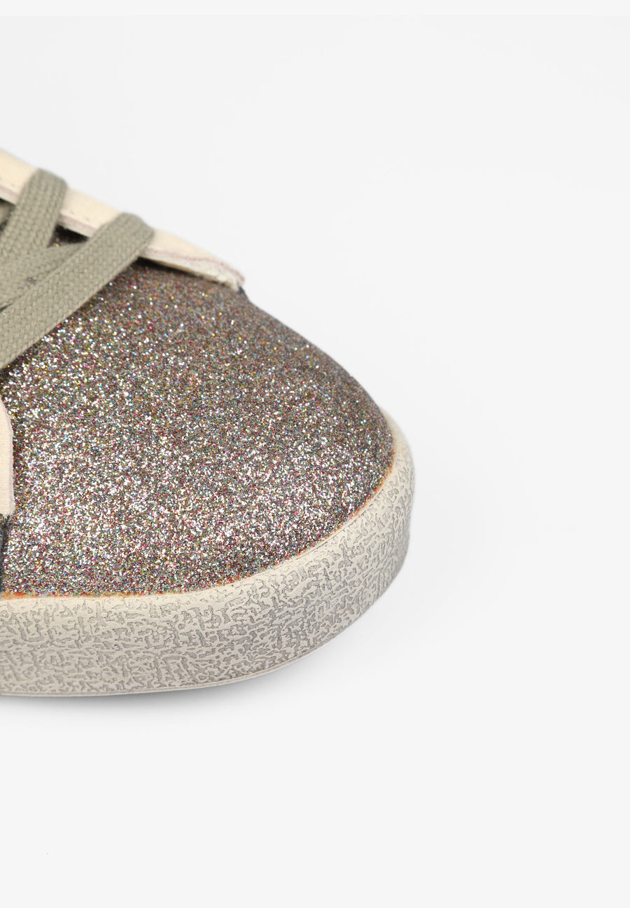 LOW TOP GLITTER SNEAKERS