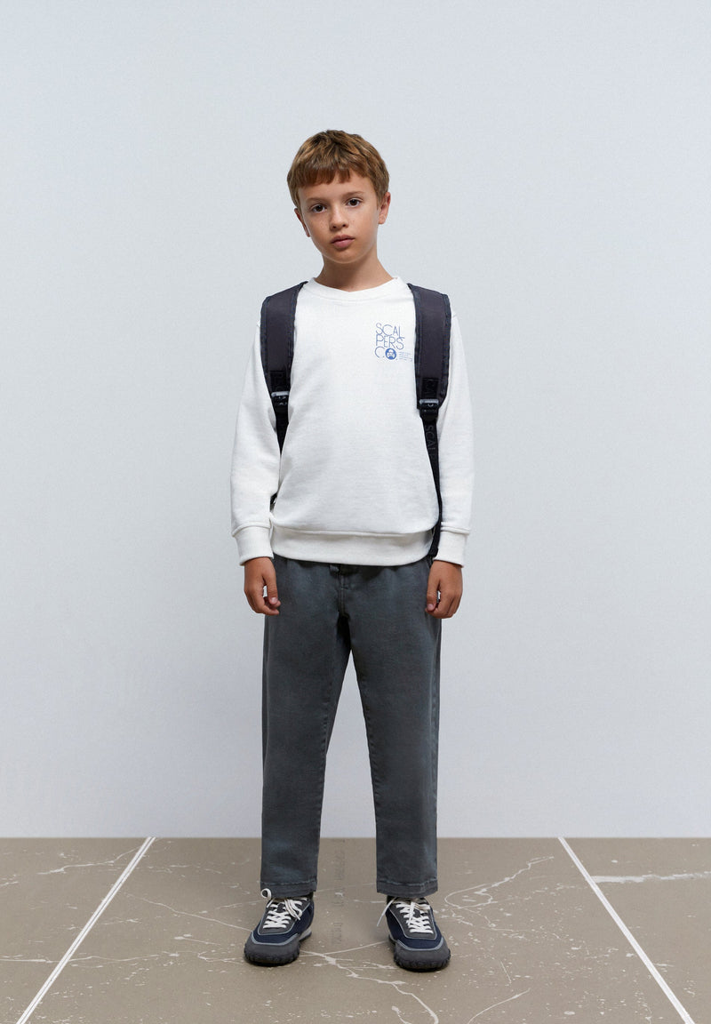 SWEATSHIRT WITH BACK PATCH