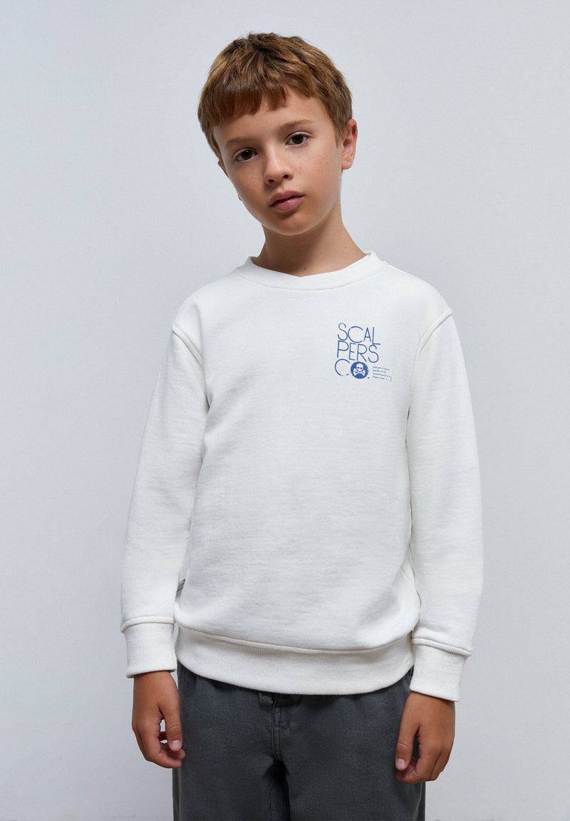 SWEATSHIRT WITH BACK PATCH