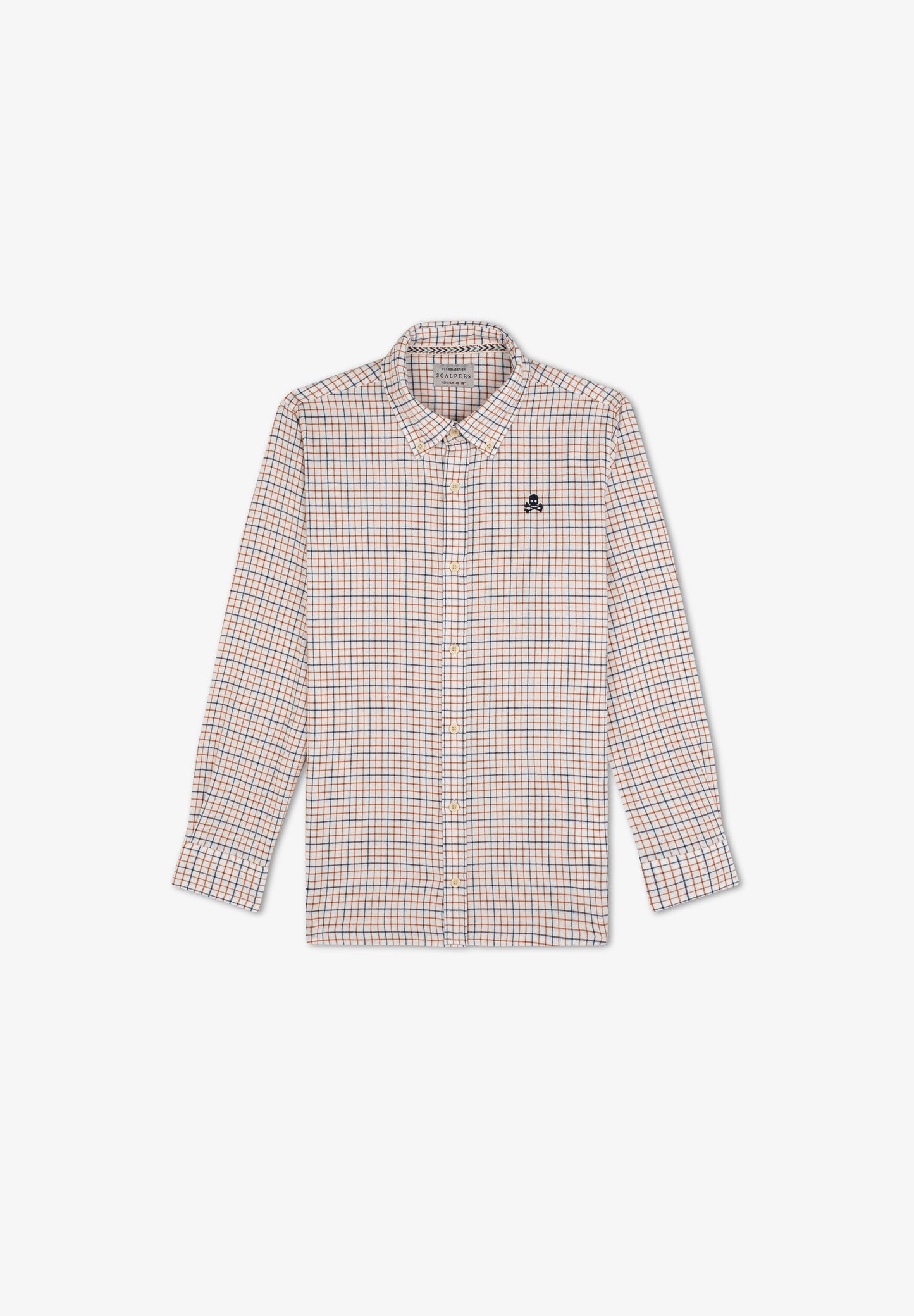 CHECK SHIRT WITH SKULL