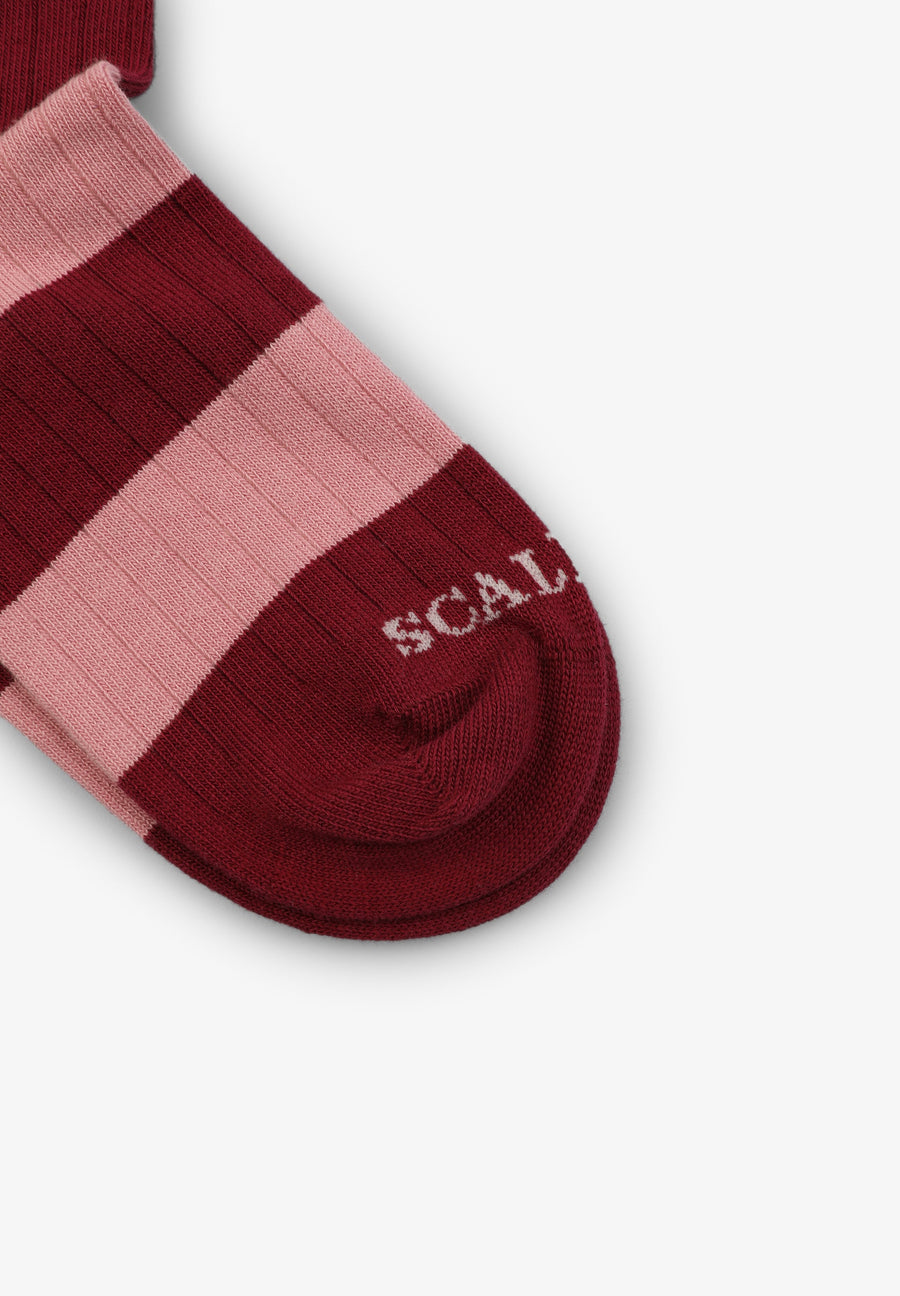 STRIPED RIBBED SOCKS